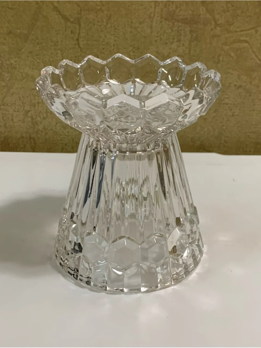 PARTYLITE Astoria Lead Crystal Multi-Function Candle Holder P7666 NEW in Box